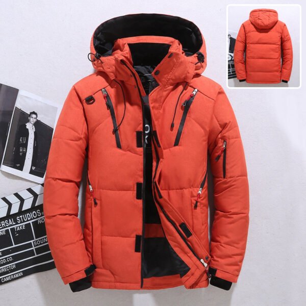 Outdoor Windproof Hooded Jacket, Leisure Sports Coat With Pockets. - Image 2