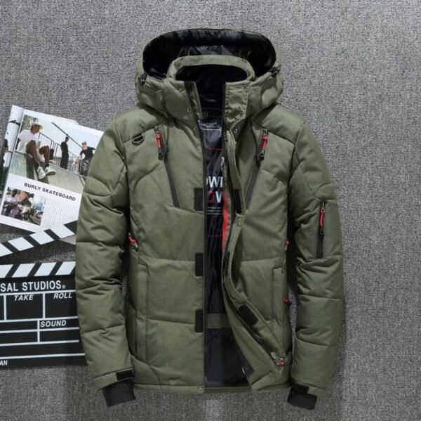 Outdoor Windproof Hooded Jacket, Leisure Sports Coat With Pockets. - Image 5