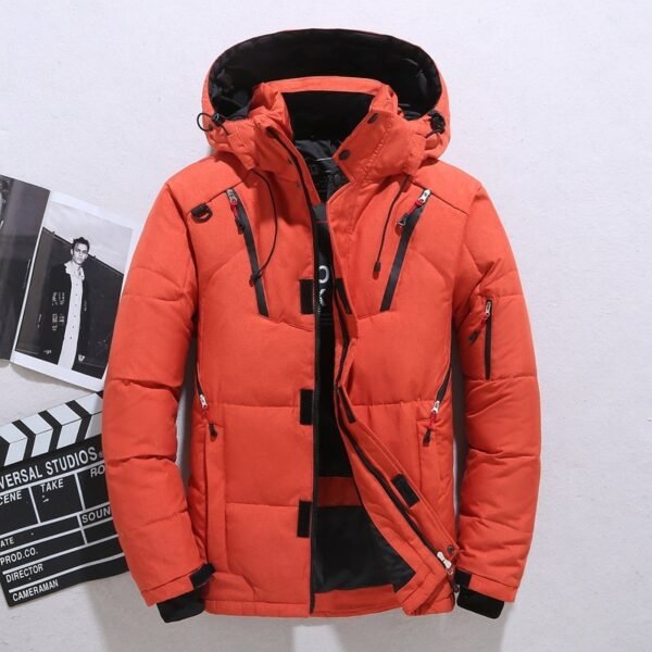 Outdoor Windproof Hooded Jacket, Leisure Sports Coat With Pockets. - Image 3