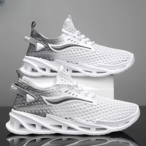 Men's Lace-up Sneakers, Hollow-sole Low Top Running Shoes. - Image 6