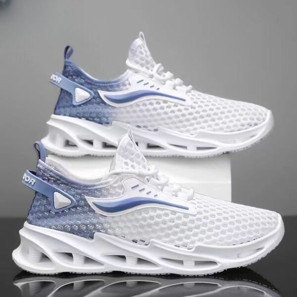 Men's Lace-up Sneakers, Hollow-sole Low Top Running Shoes. - Image 5