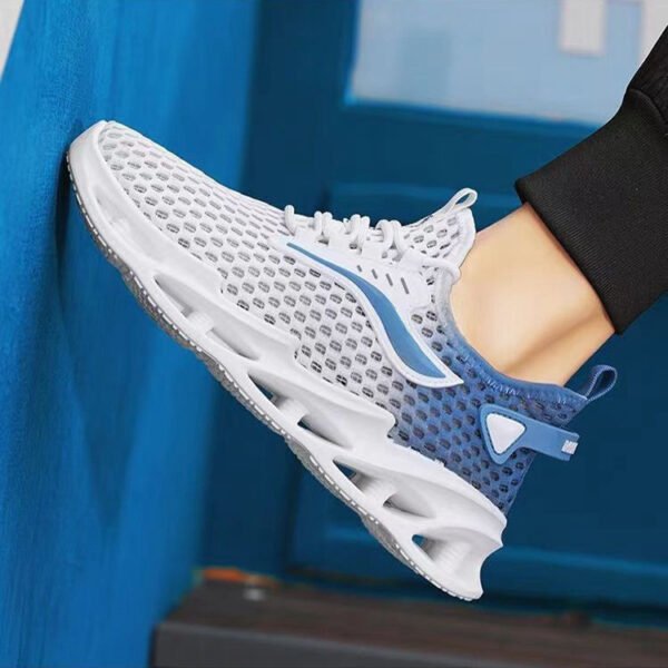 Men's Lace-up Sneakers, Hollow-sole Low Top Running Shoes. - Image 10