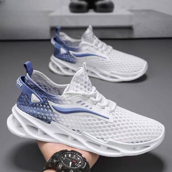 Men's Lace-up Sneakers, Hollow-sole Low Top Running Shoes. - Image 8