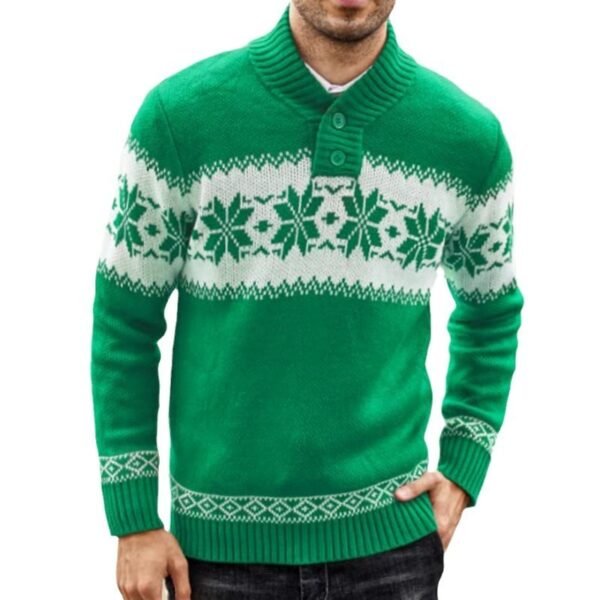 Men's New Pullover Sweater Autumn And Winter Long Sleeved Christmas Casual Fashion. - Image 2