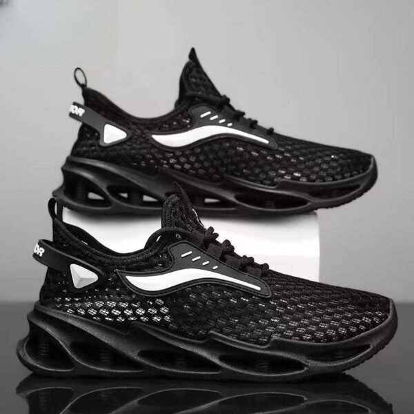 Men's Lace-up Sneakers, Hollow-sole Low Top Running Shoes. - Image 3