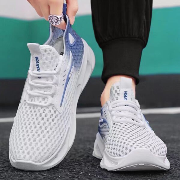 Men's Lace-up Sneakers, Hollow-sole Low Top Running Shoes. - Image 9