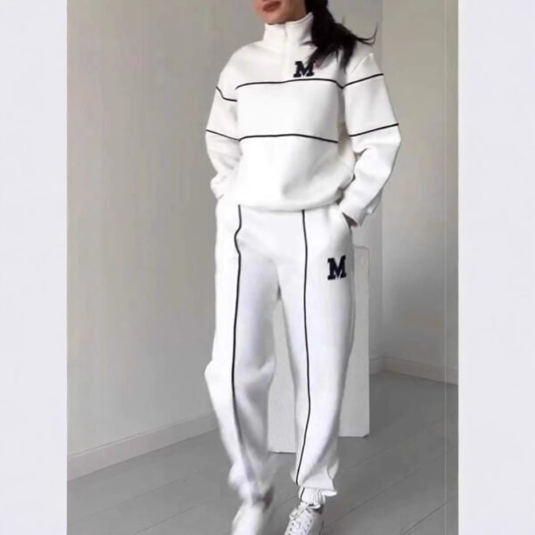 Women's Sweater Letter Long Sleeve, Sports Suit. - Image 7